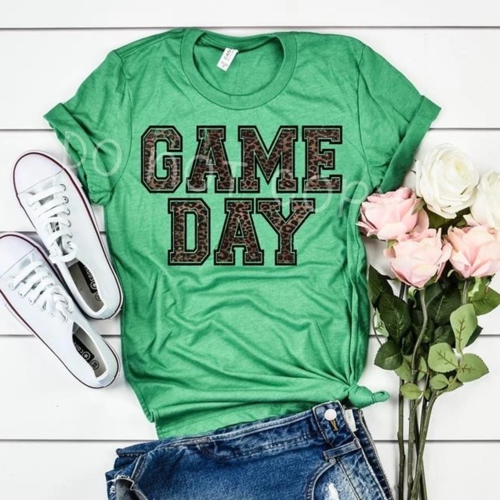 Leopard Game Day Graphic Tee